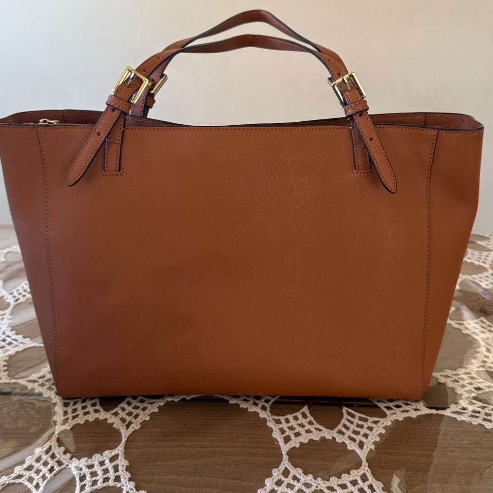 Tory Burch York Buckle Leather Tote Bag - Picture 5 of 9